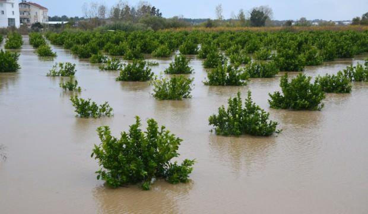 Antalya Serik’te metrekareye 221 kilogram yağış dğ