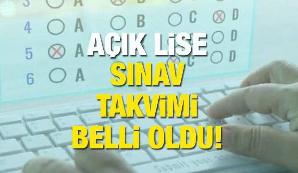 AÖL 1. devir imtihan tarihleri açıklandı! MEB Açık Öğretim Lisesi imtihanları online mı?