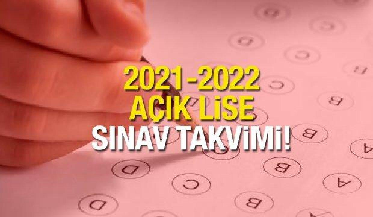 AÖL 2021-2022 imtihan takvimini açıkladı! MEB  Açık Öğretim Lisesi imtihanları online mı?