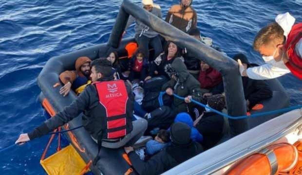 Bodrum’da 44 sistemsiz göçmen kurtarıldı