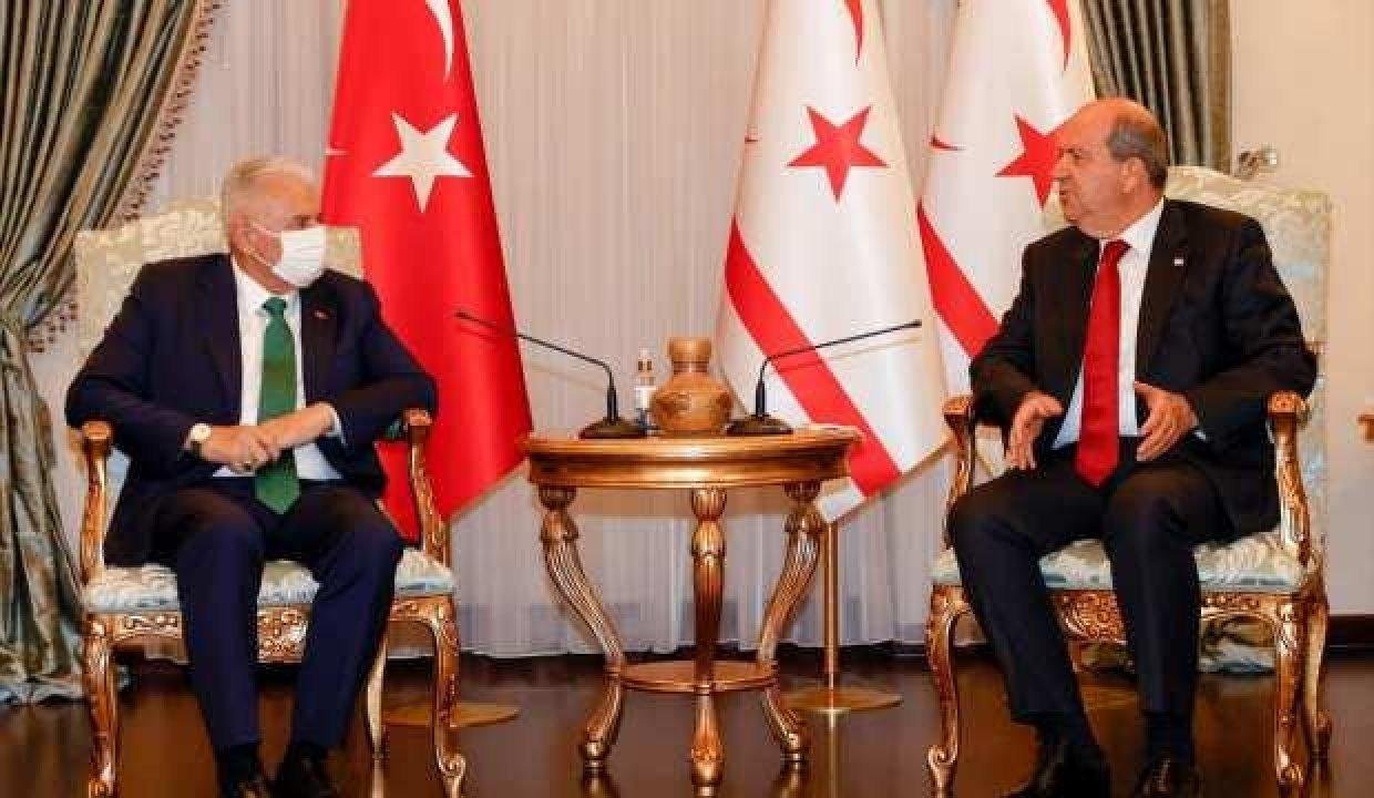 KKTC Cumhurbaşkanı Tatar, AK Parti Genel Başkanvekili Yıldırım’ı kabul etti