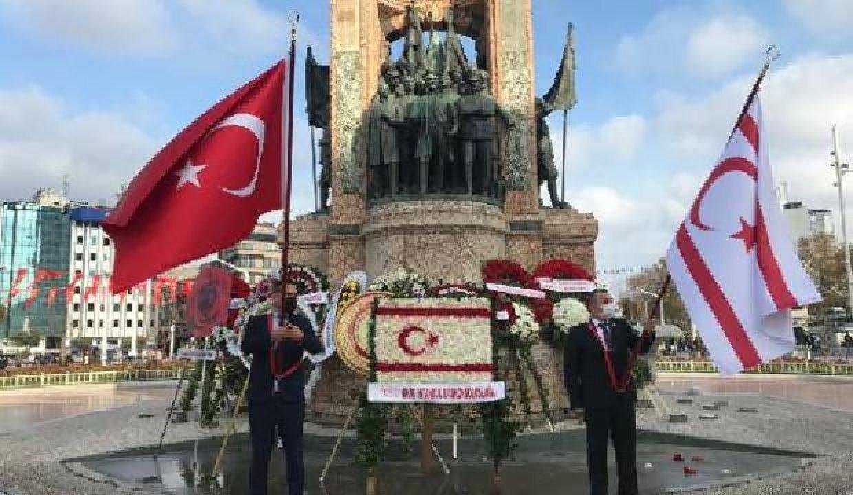 KKTC’nin 38. kuruluş yıl dönümü Taksim’de kutlandı