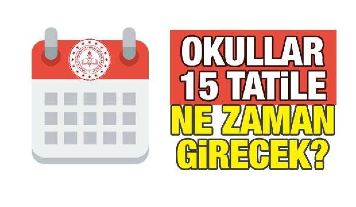 MEB 2021-2022 çalışma takvimi! Okullarda 15 (yarıyıl) tatil ne vakit? Birinci devrin…