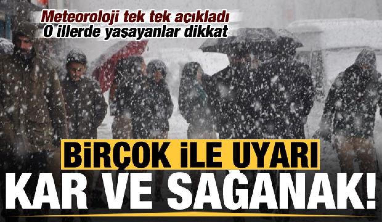 Meteoroloji’den birçok ile kar yağışı ve sağanak uyarısı! O vilayetlerde yaşayanlar dikkat