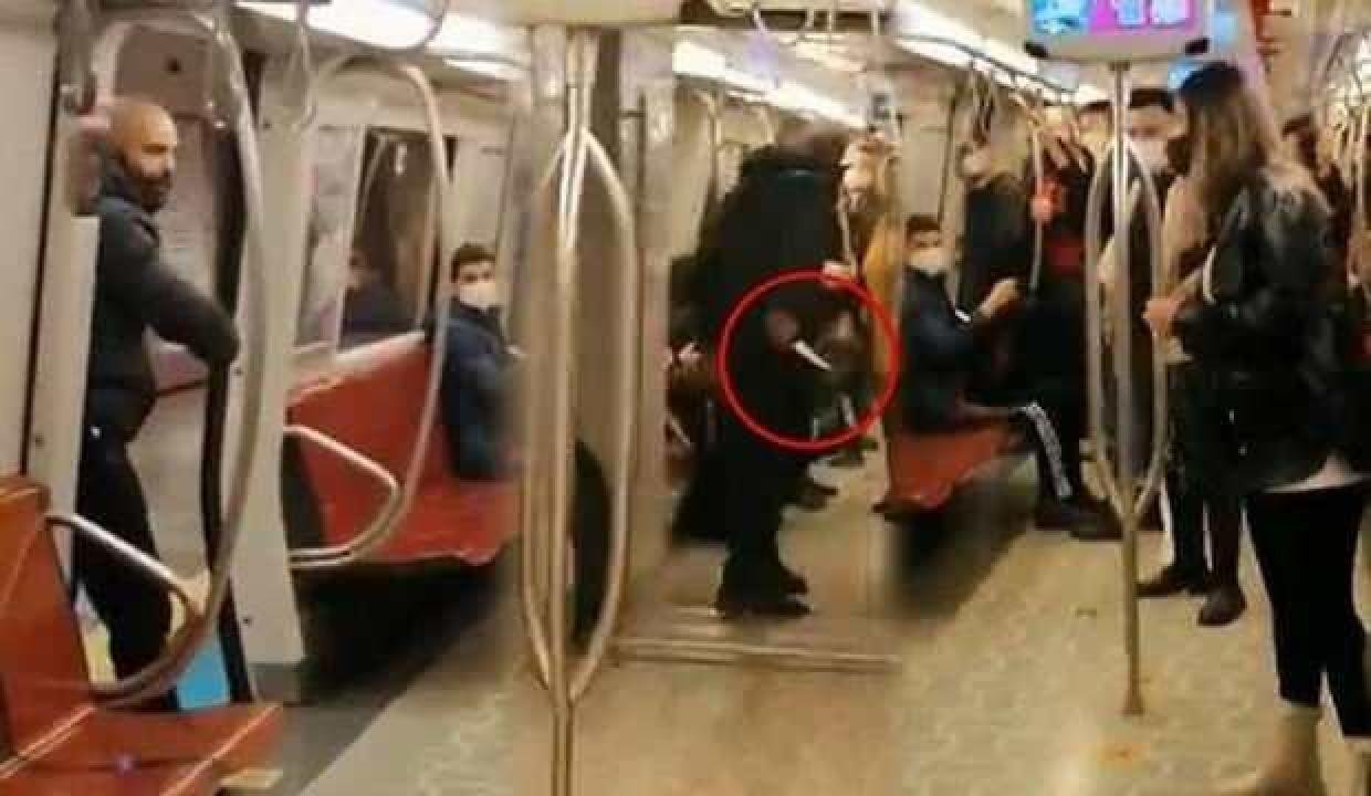 Metroda bayana bıçak sallayan saldırgan: Ben de şikayetçiyim