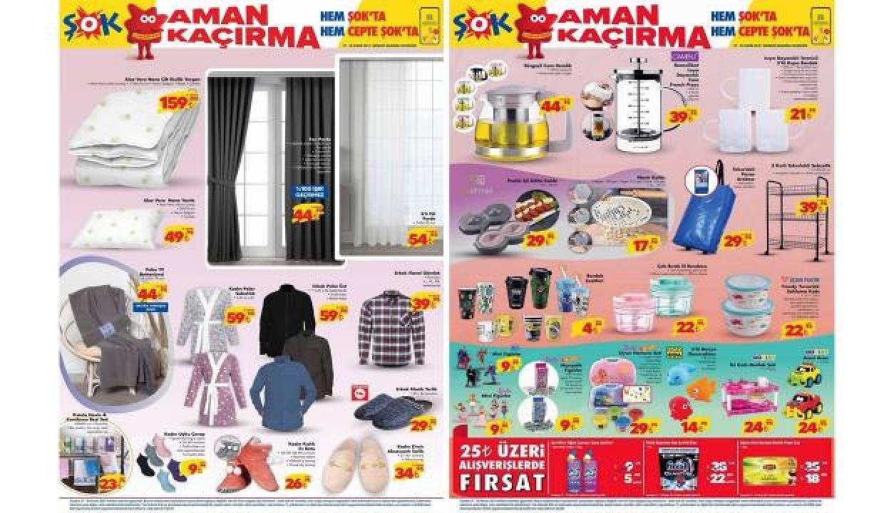 ŞOK Aktüel 27 Kasım 2021 Kataloğu! Hafta sonuna özel züccaciye ve dokumacılık eserlerinde…