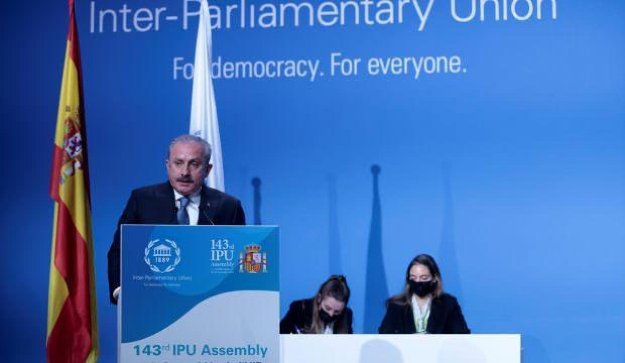 TBMM Lideri Şentop, PAB Lideri Pacheco ile görüştü