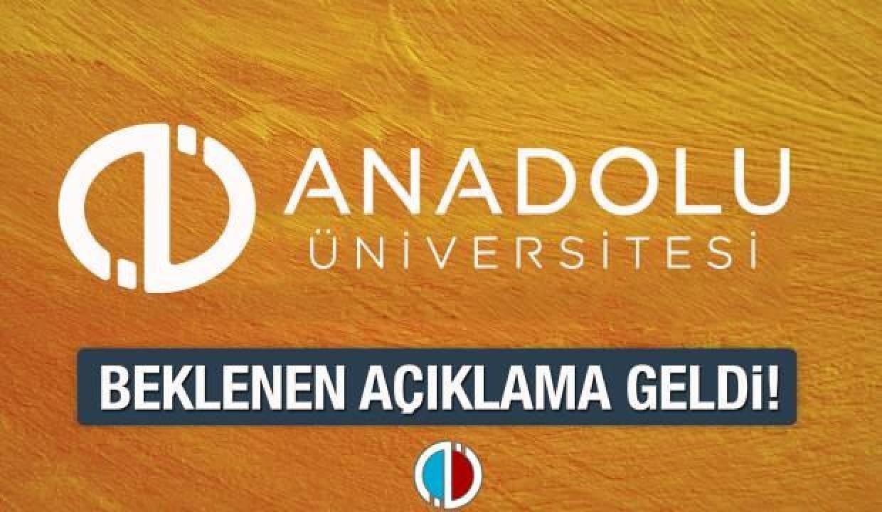 AÖF’ten kritik bütünleme ve üç ders imtihan açıklaması geldi! Anadolu Üniversitesi tarih verdi!