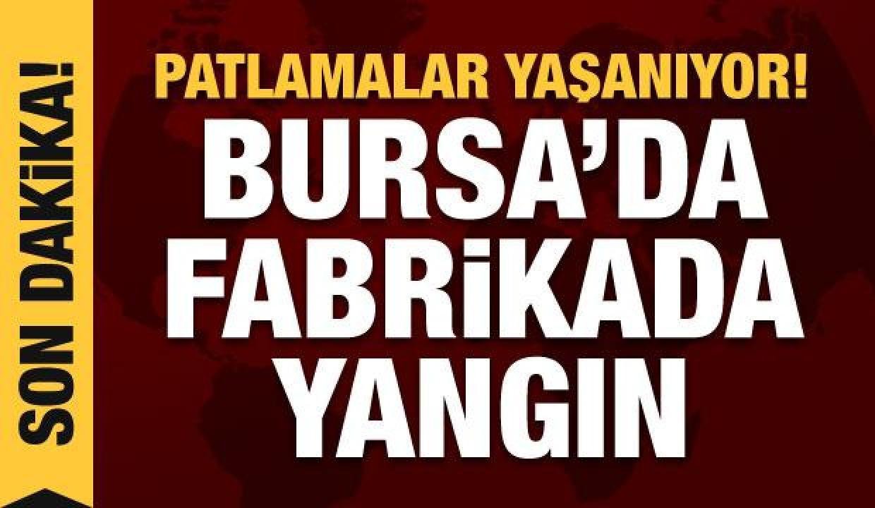 Bursa’da fabrikada yangın! Patlamalar yaşanıyor