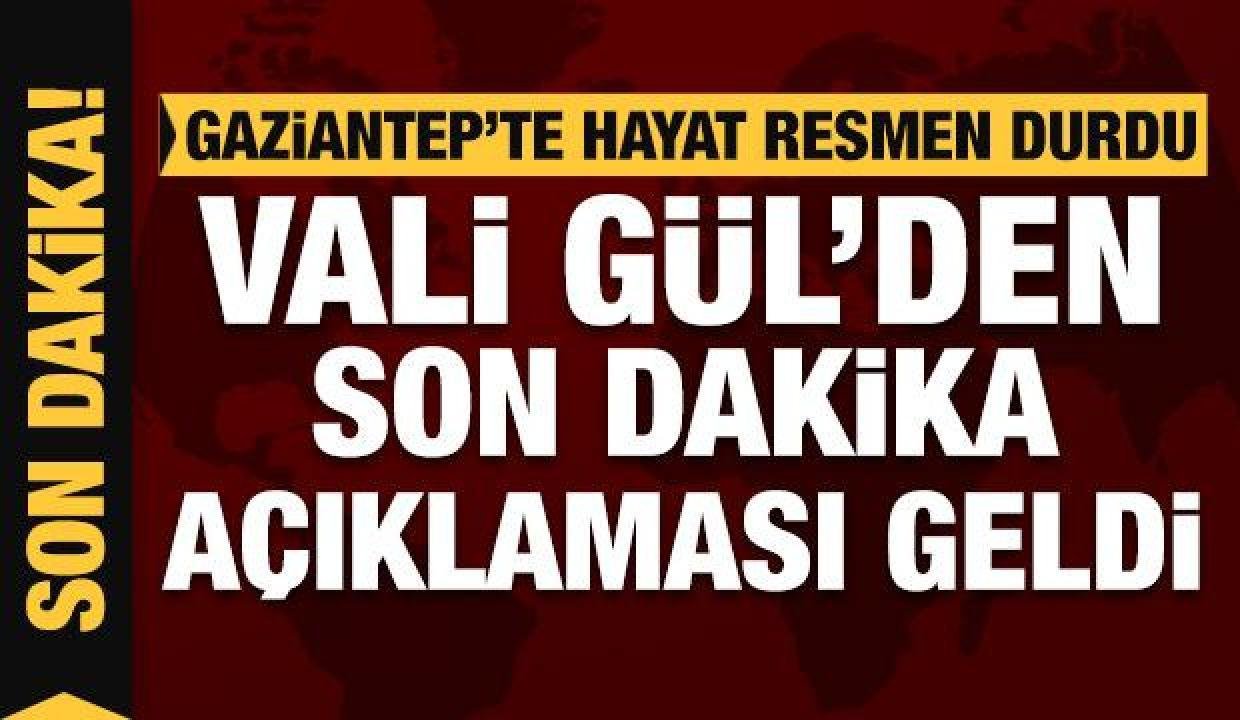 Gaziantep’te kar yağışı nedeniyle hayat resmen durdu: Vali Gül’den açıklama!