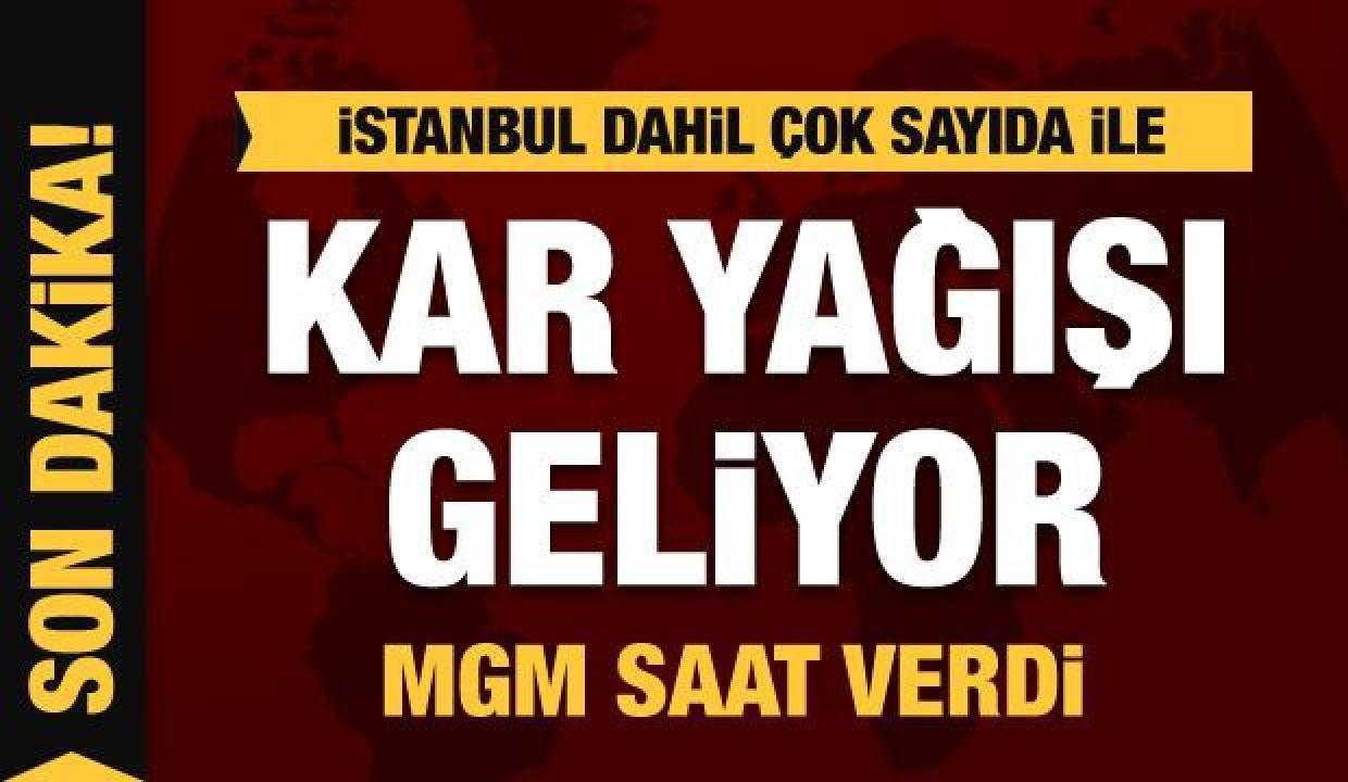 İstanbul dahil birçok vilayette kar yağışı tesirli olacak! Meteoroloji’den son dakika uyarısı