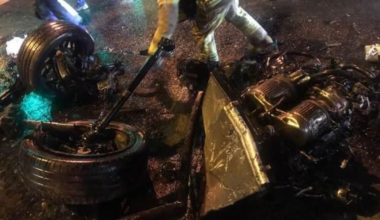 İstanbul’da feci kaza: Motor büsbütün koptu!