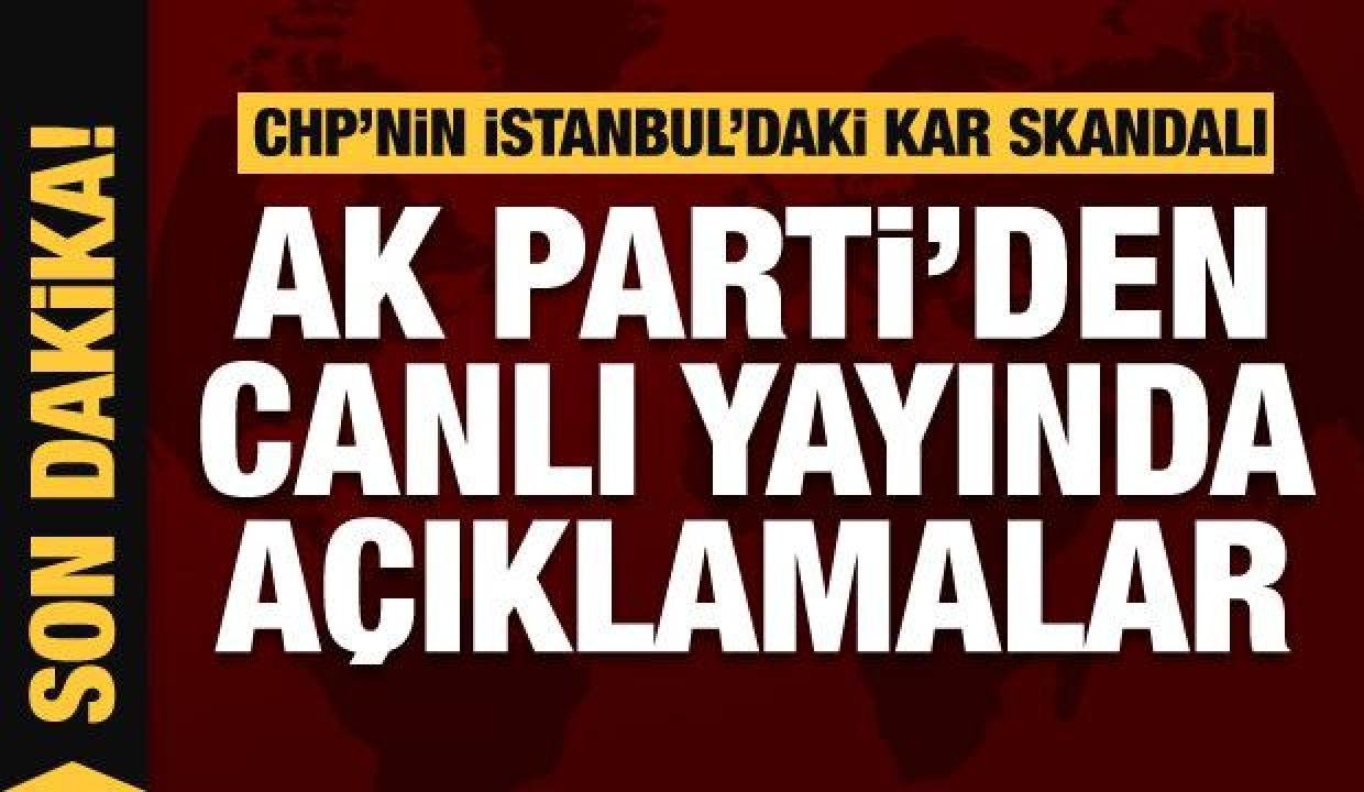 İstanbul’daki kar krizi akabinde AK Parti’den İmamoğlu ve İBB’ye canlı yayında reaksiyon