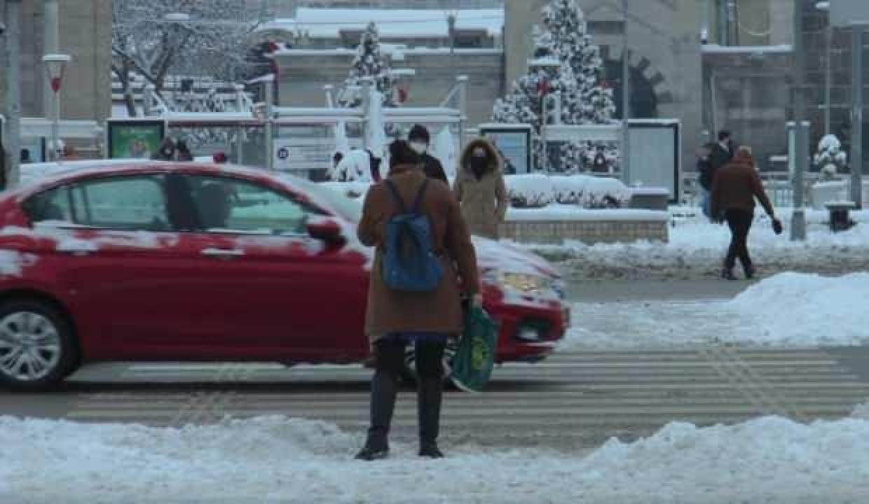 Kayseri’de kar yağışı kenti beyaza bürüdü
