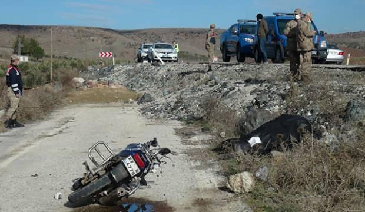 Kilis’te şarampole devrilen motosikletin şoförü öldü
