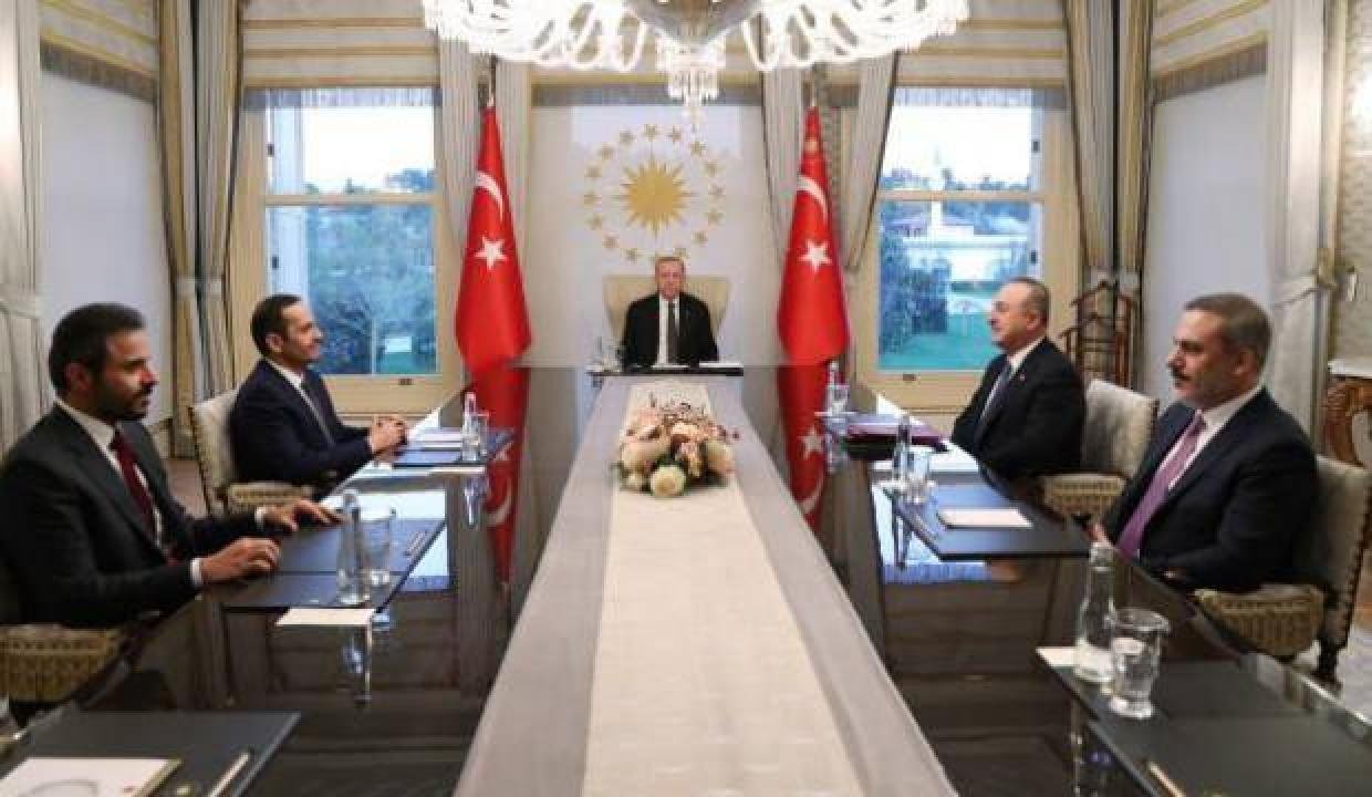 Lider Erdoğan, Katar Dışişleri Bakanını kabul etti
