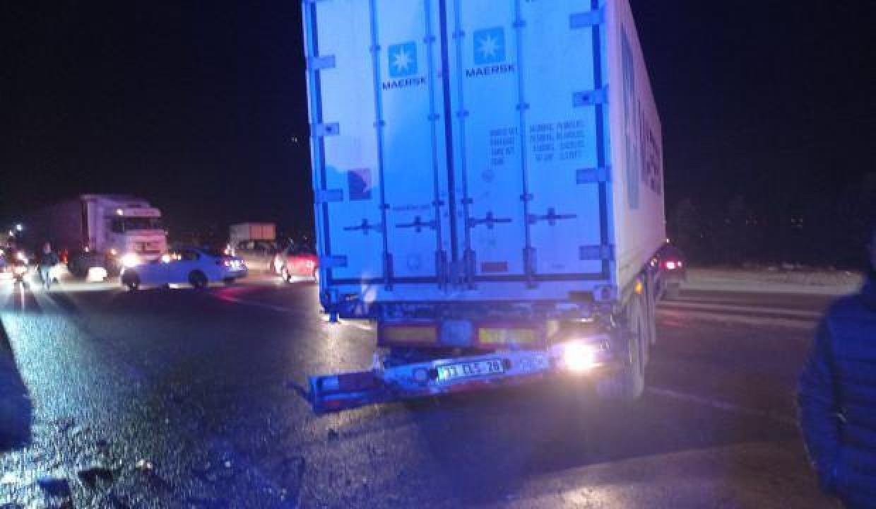 Malatya’da araba ile tır çarpıştı, 1 kişi öldü