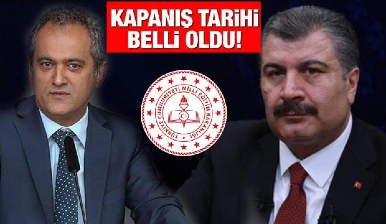 Okulların kapanış tarihi açıklandı! MEB 2021-2022 eğitim yılında yüz yüze eğitimin sona ereceği tarihi…
