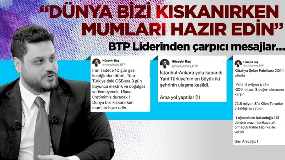 Hüseyin Baş: “Dünya bizi kıskanırken mumları hazır edin”