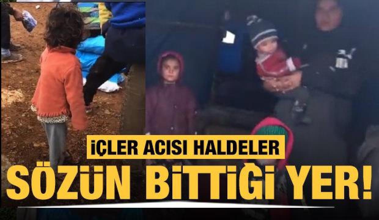 Suriye’deki mülteci kamplarında yürek parçalayan imajlar
