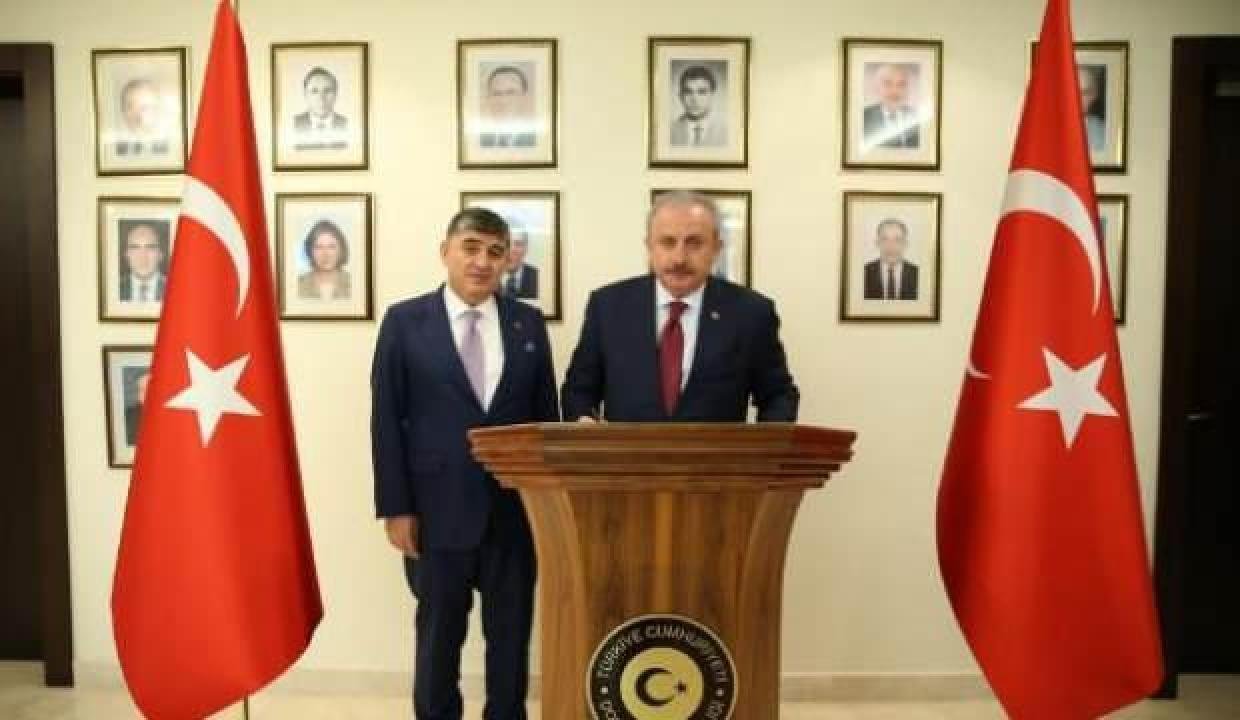 TBMM Lideri Şentop, Doha Büyükelçiliği’ni ziyaret etti
