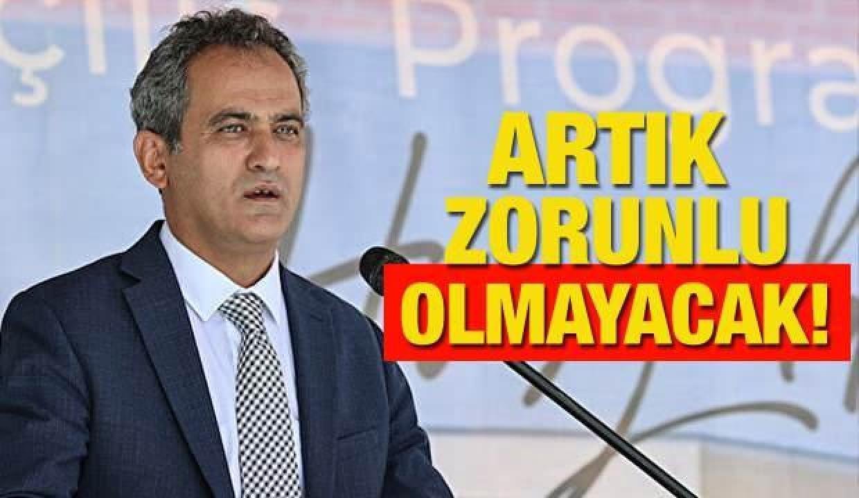 Ulusal Eğitim Bakanlığı (MEB) mecburî olmayacağını açıkladı! Bakan Özer: Gönüllülük temeliyle…
