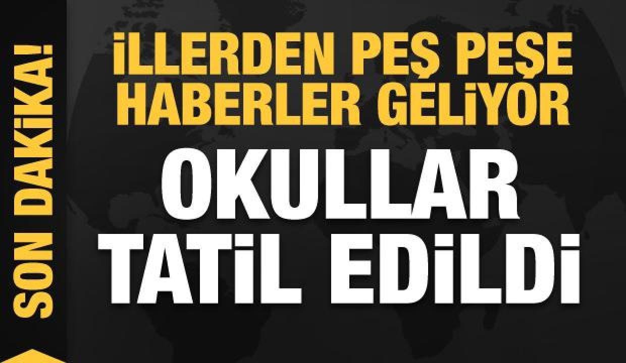 Vilayetlerden peş peşe tatil haberleri geliyor! Gözler İstanbul’da!