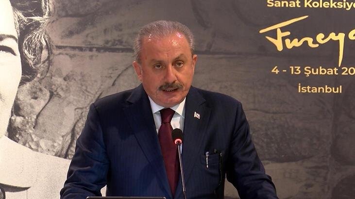 TBMM Başkanı Mustafa Şentop, "Türkiye Büyük Millet Meclisi'miz 1950'li yıllarda uhdesine aldığı sanatçıları, yerli ve milli sanatlar üzere tefriş işleri için yetiştirmiştir. Akabinde Anadolu'nun her şehrine bir sanatçıyı görevli olarak göndermiş ve o şehre ait sanat unsurlarını öğrenerek yeni eserler üretmelerini sağlamıştır" dedi.