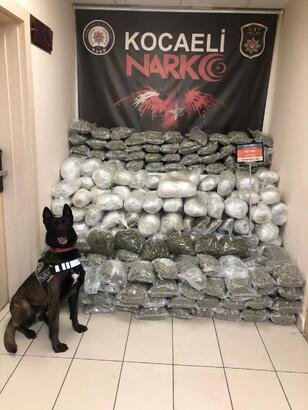 115 KİLO UYUŞTURUCUYU HURCTA SAKLAMIŞLAR