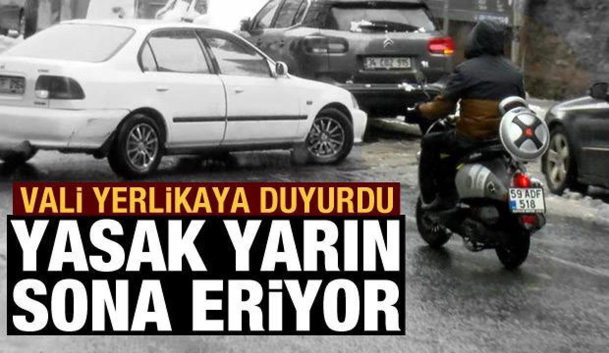 İstanbul’da motokuryelerin yasağı yarın sona eriyor