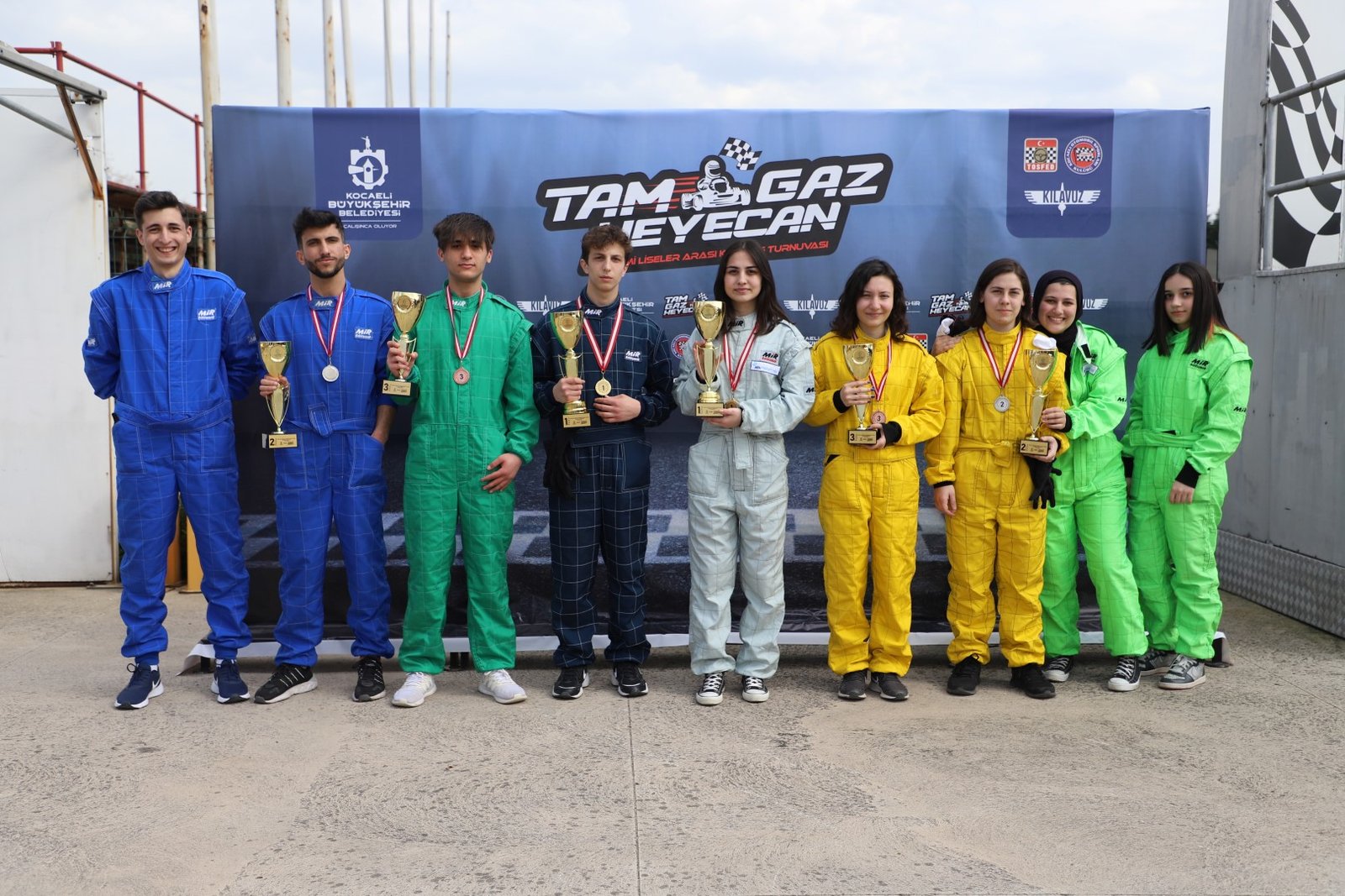 Karting Turnuvası’nda kupalar sahiplerini buldu