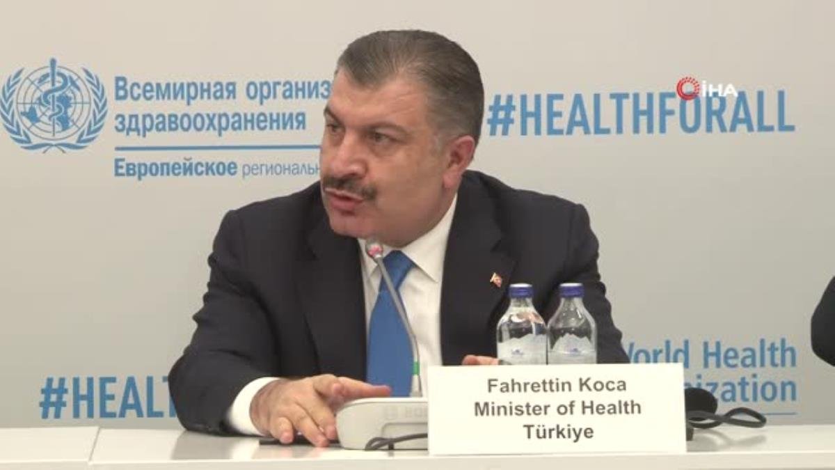 Bakan Koca, Avrupa Bölgesi Göç ve Sağlık Yüksek Düzeyli Toplantısı’nda konuştu