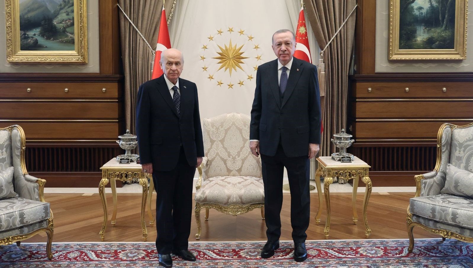 Beştepe’de Erdoğan-Bahçeli görüşmesi