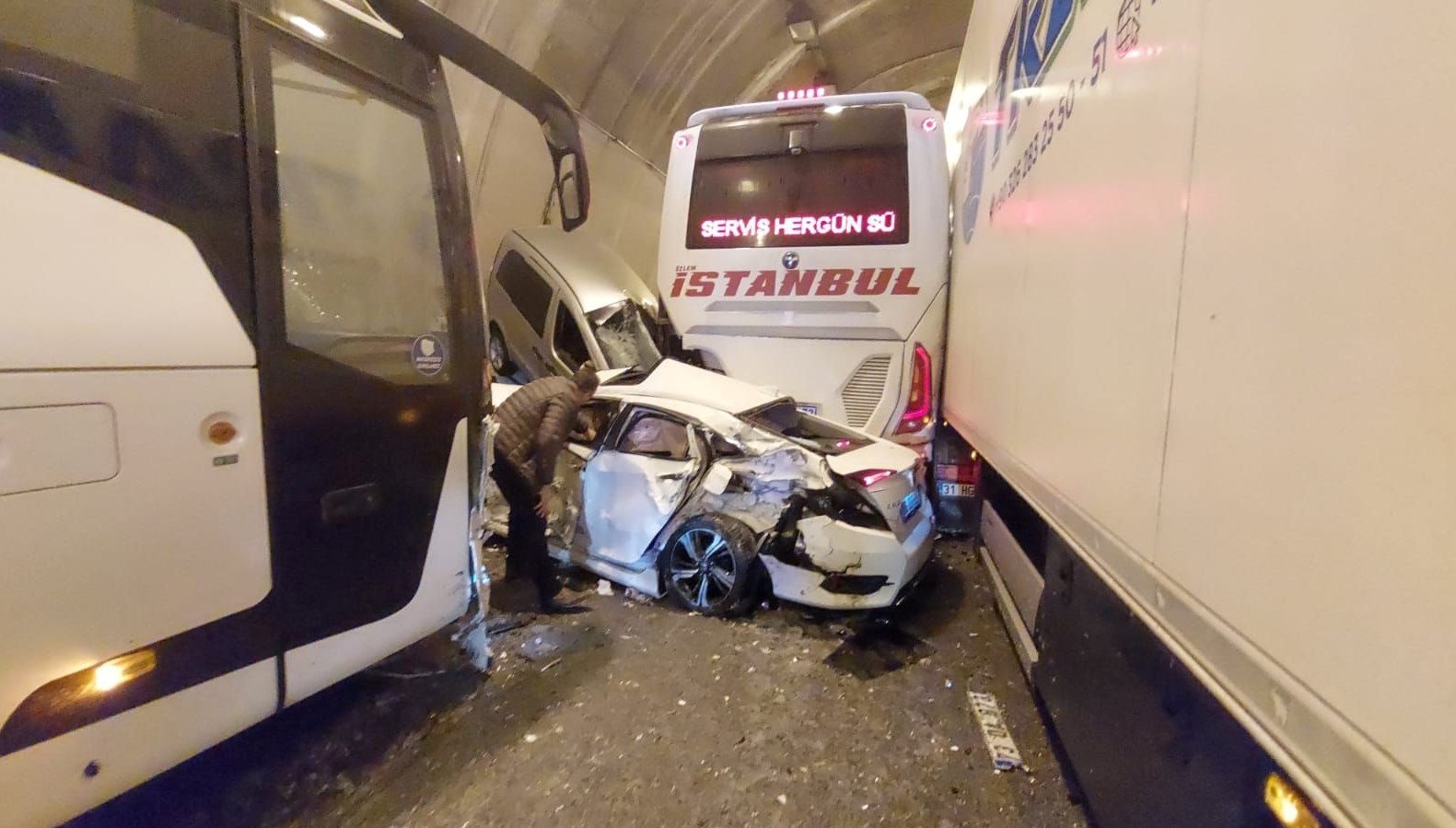 Bolu Dağı Tüneli’nde zincirleme kaza