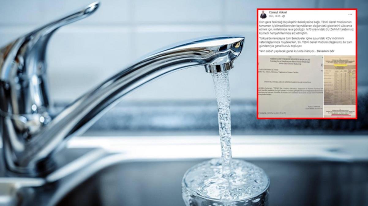 Büyükşehir Belediyesi’nin suya yüzde 70 zam teklifi, ilçe belediye başkanının paylaşımıyla geri tepti