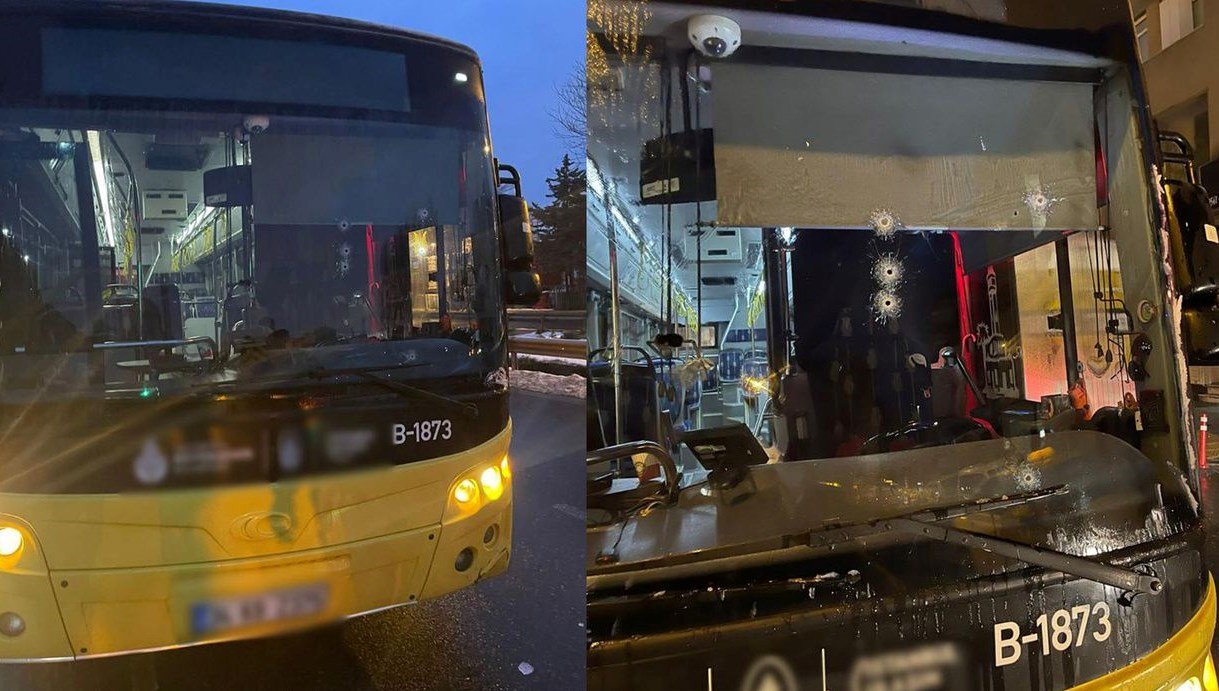 İstanbul’da halk otobüsüne silahlı saldırı