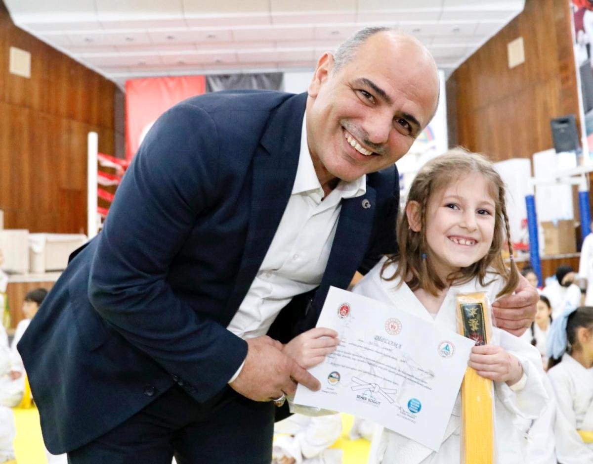 Körfez’de 105 sporcuya yeni kuşak