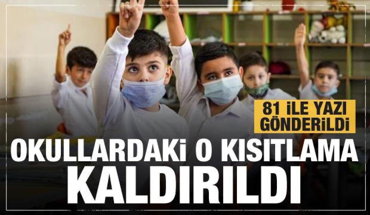 MEB’den 81 ile yazı! Okullardaki etkinlik kısıtlaması kaldırıldı