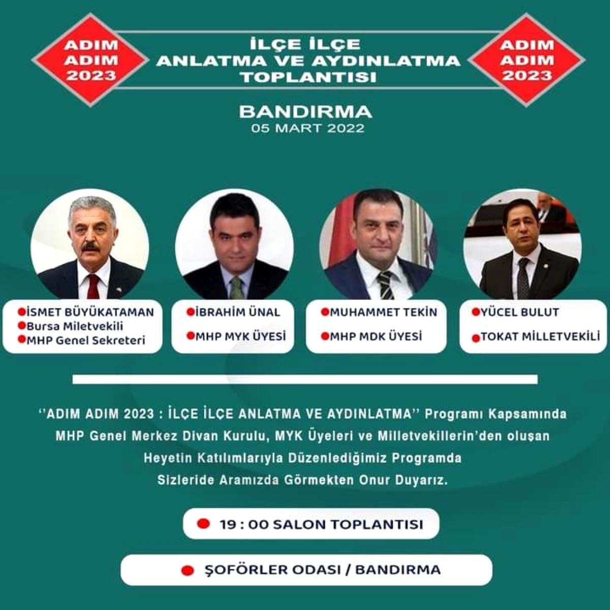 MHP’liler Bandırma’da toplanacak