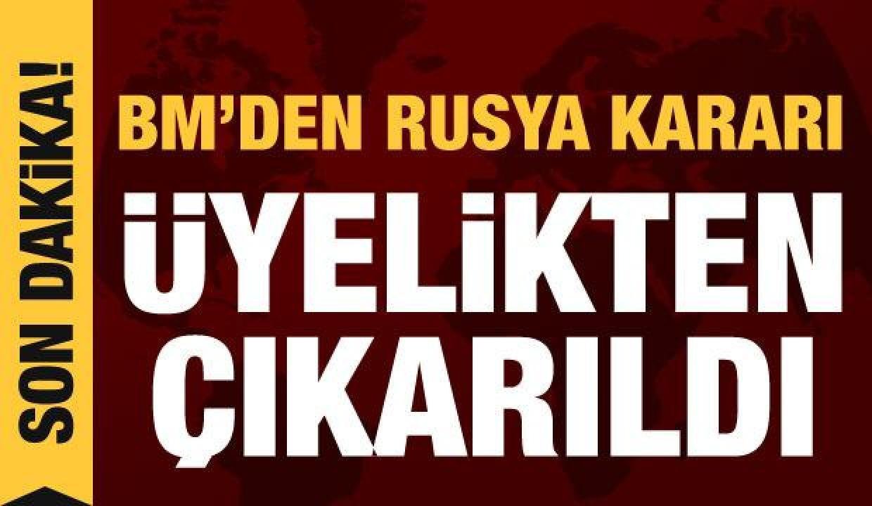 BM, Rusya’yı İnsan Hakları Konseyi üyeliğinden çıkardı