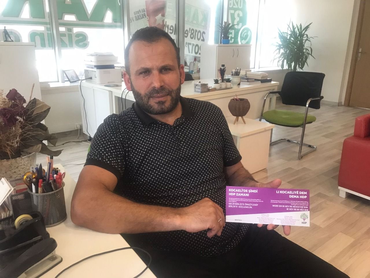 HDP Kartepe İlçe Başkanı Reis Güden; “Kartepe’de ilçe binası için yer vermiyorlar”