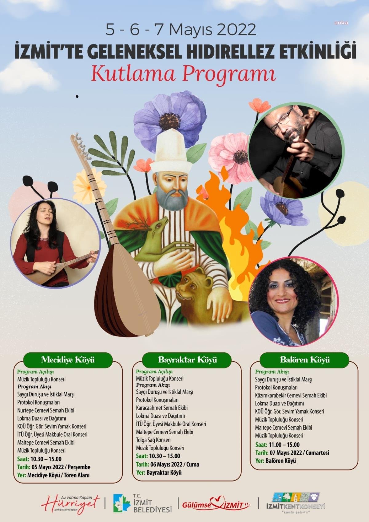 İzmit Belediyesi Hıdırellez’i Köylerde Kutlayacak