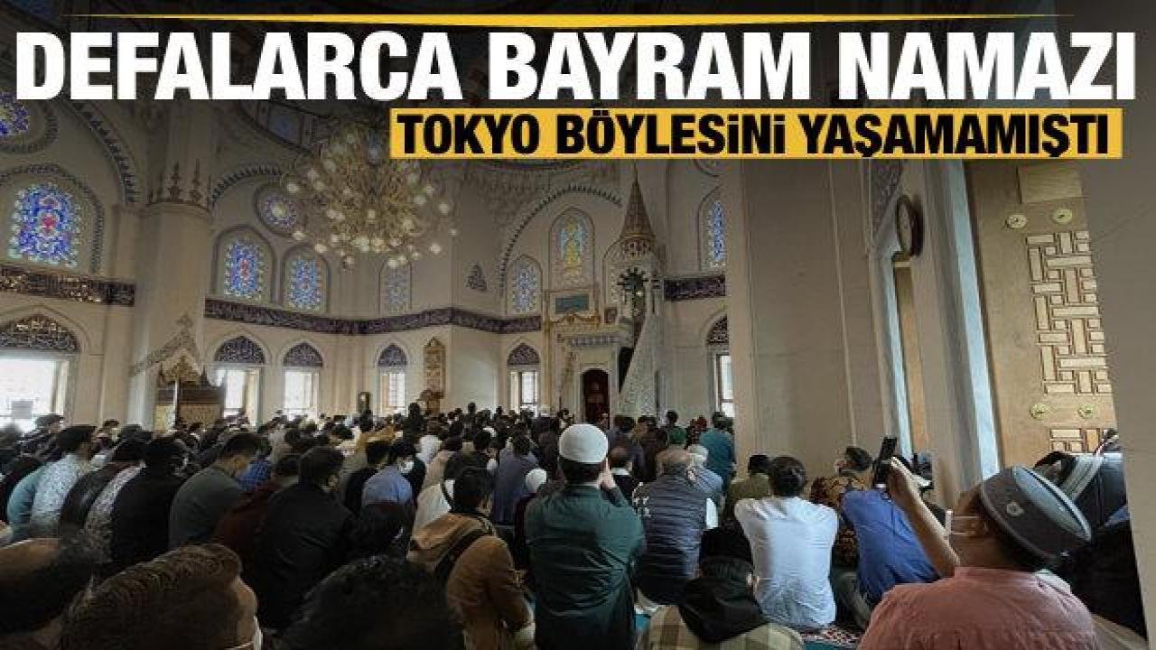 Tokyo Camisi’nde bayram namazı birkaç kez kılındı