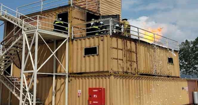 BÜYÜKŞEHİR İTFAİYESİ, YALKİM OSB İTFAİYESİNE EĞİTİM VERDİ