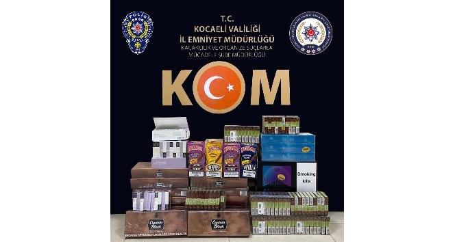 İzmit’te 220 Paket Bandrolü Bulunmayan Sigara Ele Geçirildi