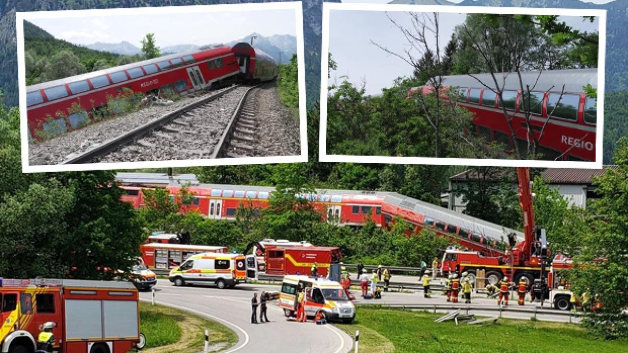 Almanya’da tren raydan çıktı: Ölü ve yaralılar var