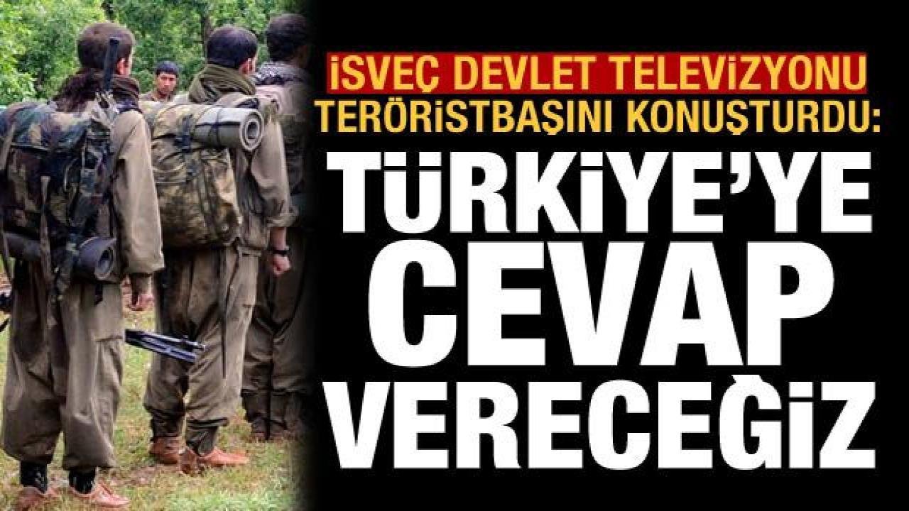 İsveç devlet televizyonu teröristbaşı Kobani’yi konuşturdu: Türkiye’ye cevap vereceğiz