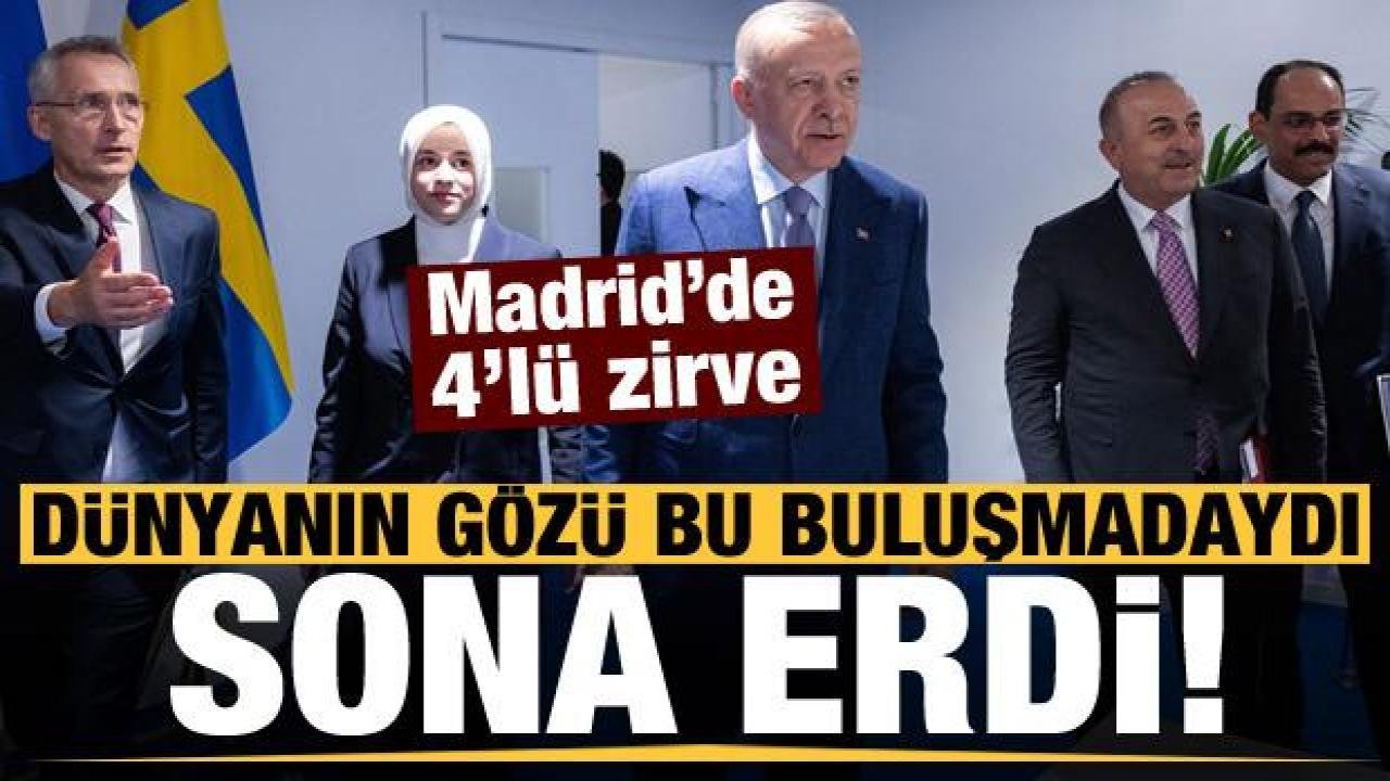 Madrid’deki 4’lü zirve sona erdi! Stoltenberg’den kritik uyarı ve Türkiye’ye teşekkür