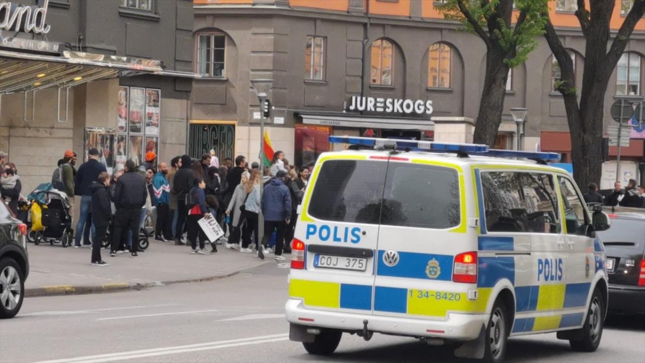 Stockholm’de terör yandaşları yürüyüş yaptı