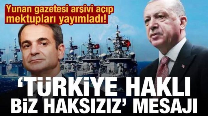 Yunan gazetesi arşivi açıp mektupları yayımladı: ‘Türkiye haklı, biz haksızız’ iması